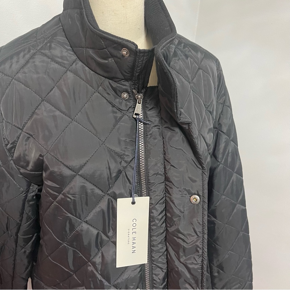 Cole Han Signature Mens Diamond Quilted Jacket- In Black Color- New Tag- Reemoly - Picture 13 of 15